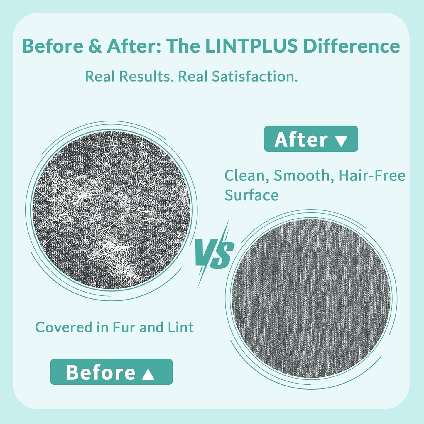 Pet Hair Removal Tool Kit-Max and Pro-by LINTPLUS(Pet Hair Remover),Cat Hair Remover and Carpet Scraper-Easy Dog Hair Remover for Carpeted Stairs & Rugs-Gets Every Hair!