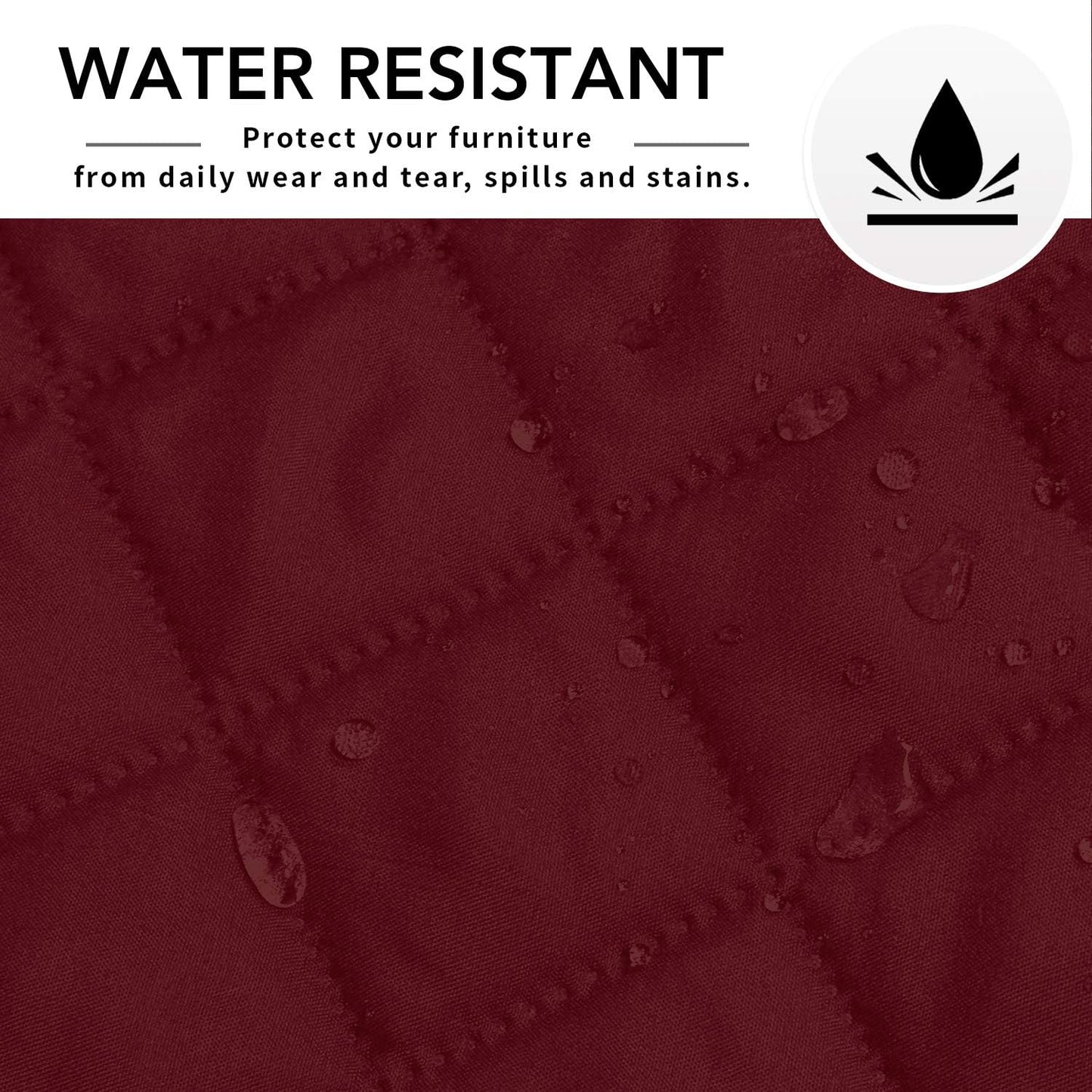 Easy-Going Sectional Couch Covers for Dogs L Shape Sofa Cover Reversible Sofa Slipcover Chaise Lounge Cover Furniture Protector Cover for Pets Dog Cat (42 x 52 inches, Christmas Red/Christmas Red)