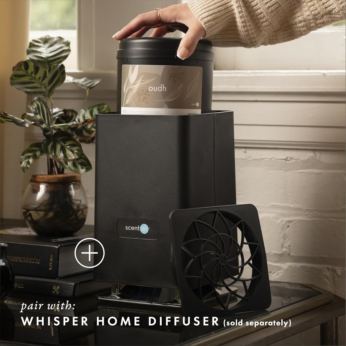 ScentAir Whisper Home Monthly Plug-in Refill, Fragrance Cartridge for Home and Office, Oudh