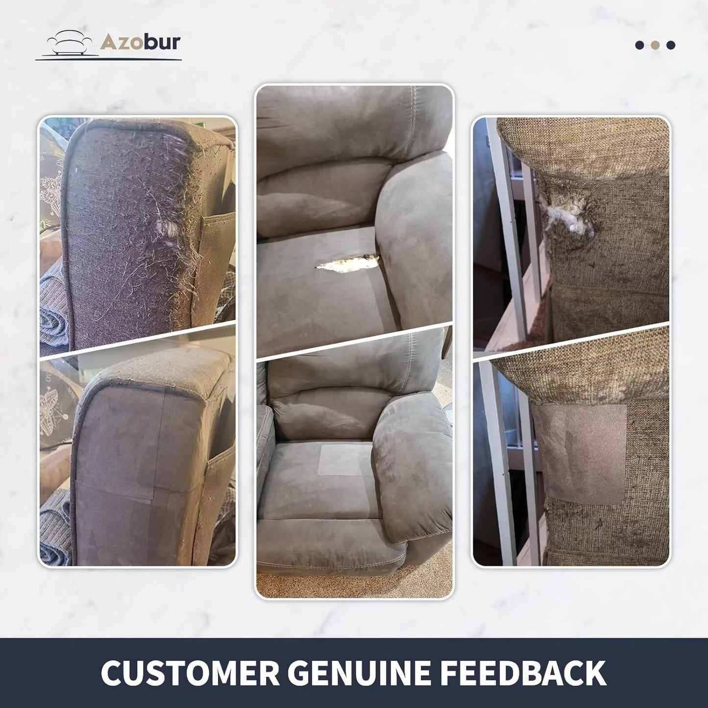 Azobur Velvet Patch,Self-Adhesive Rectangular Flannel Fabric Patch,Multicolor Available Anti Scratch Velvet 8X11 Inch Peel and Stick for Sofas, Automotive Interior, Handbags,and Pillow (Light Blue)