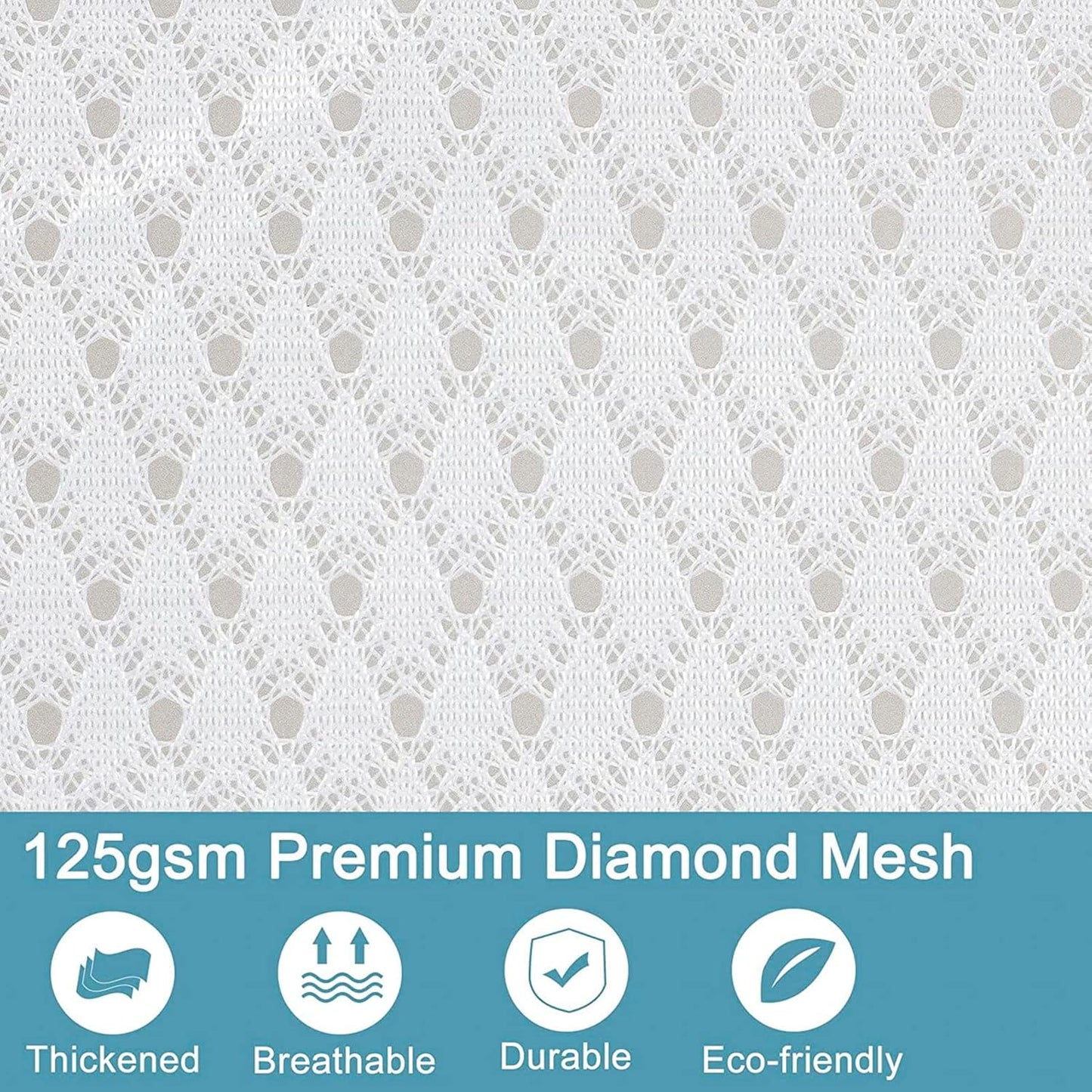 Polecasa 3Pcs Extra Durable 125g Diamond Mesh Laundry Bags with Sturdy Zipper for Delicates, Protect Clothes in Washing Machine, Laundry Room Essentials for College, Dorm (1 Large, 1 Medium, 1 Small)