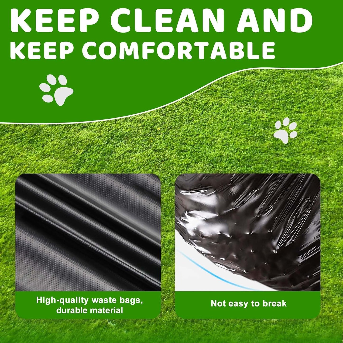 Dog Poop Trash Can Outside, 20L/5Gallon Dog Waste Trash Can with Lid, Pedal and Removable Inner Waste Bin, Pet Poop Bucket with 100 Bags, Blue