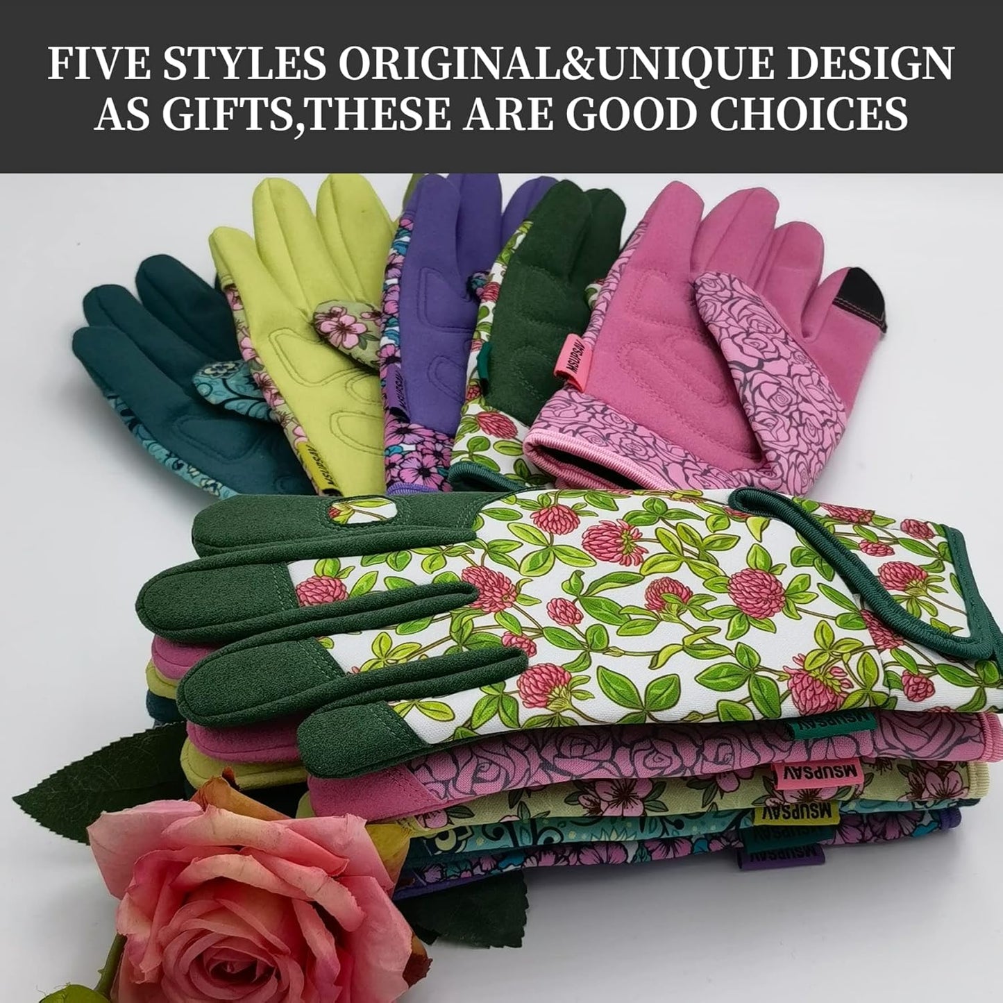 Thorn Proof&Puncture Resistant Gardening Gloves with Grip,Garden Gloves for Women, Leather Work Gloves,Gifts