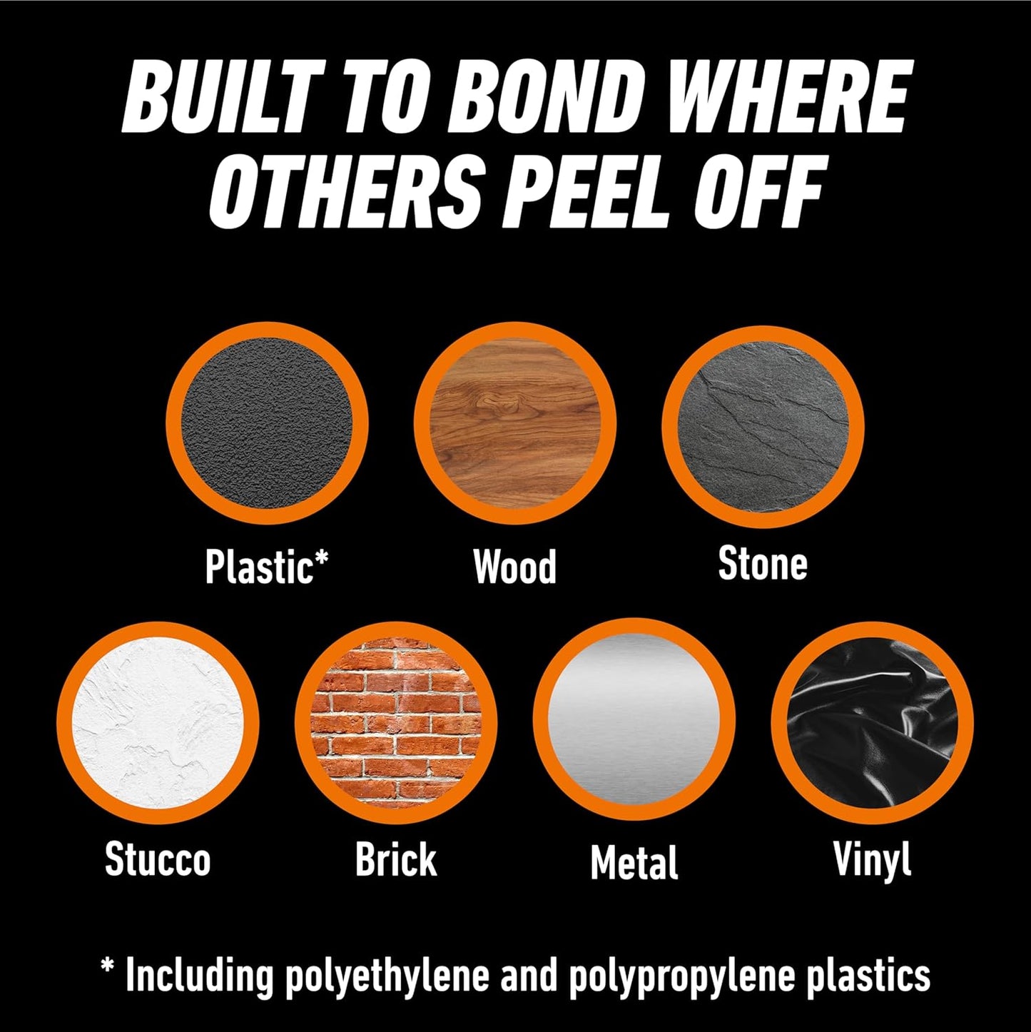 Gorilla All Weather Duct Tape, Black, 1.88" x 25 yd (Pack of 6) - UV and Temperature Resistant Waterproof Tape for Outdoor Repairs