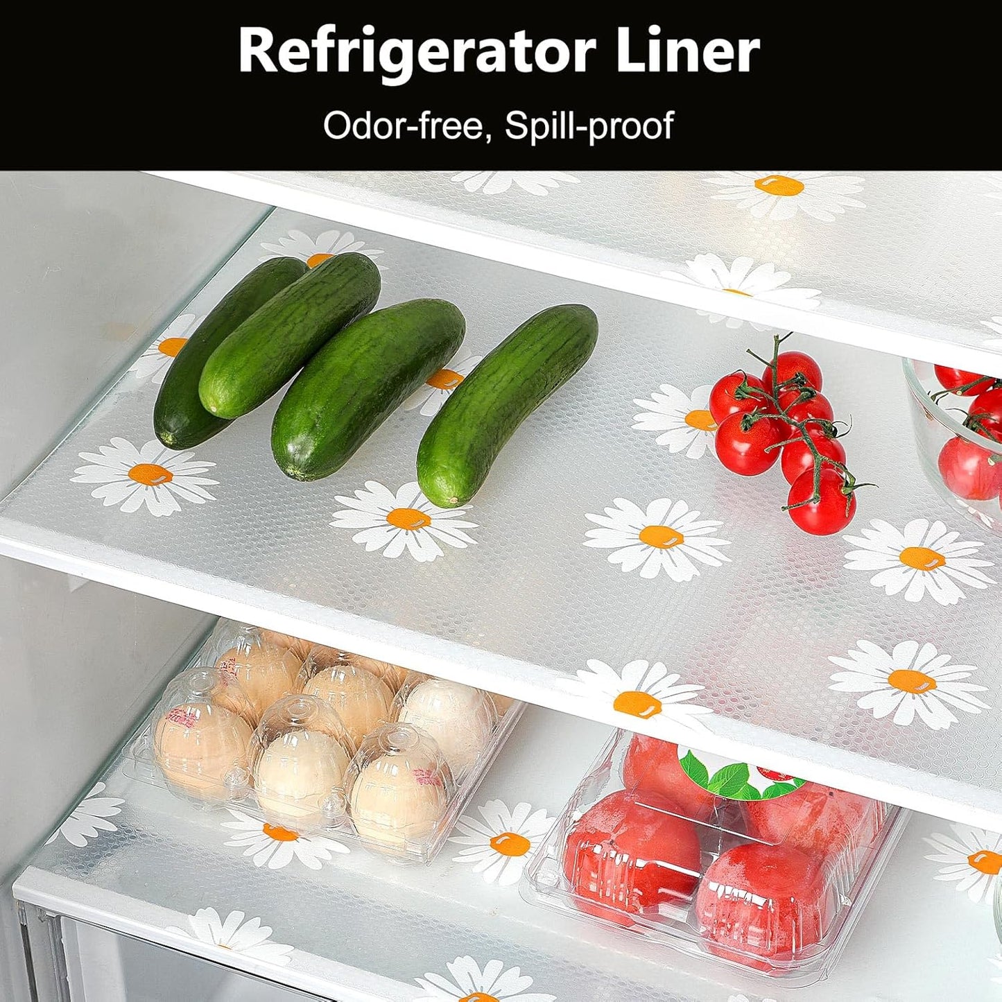 INNOLITES Shelf Liners for Kitchen Cabinets – Drawer Liner Waterproof & Oil-Proof, Non-Adhesive EVA Mat – Durable & Washable – for Shelves, Cupboard, Dresser 23.6" x 360"