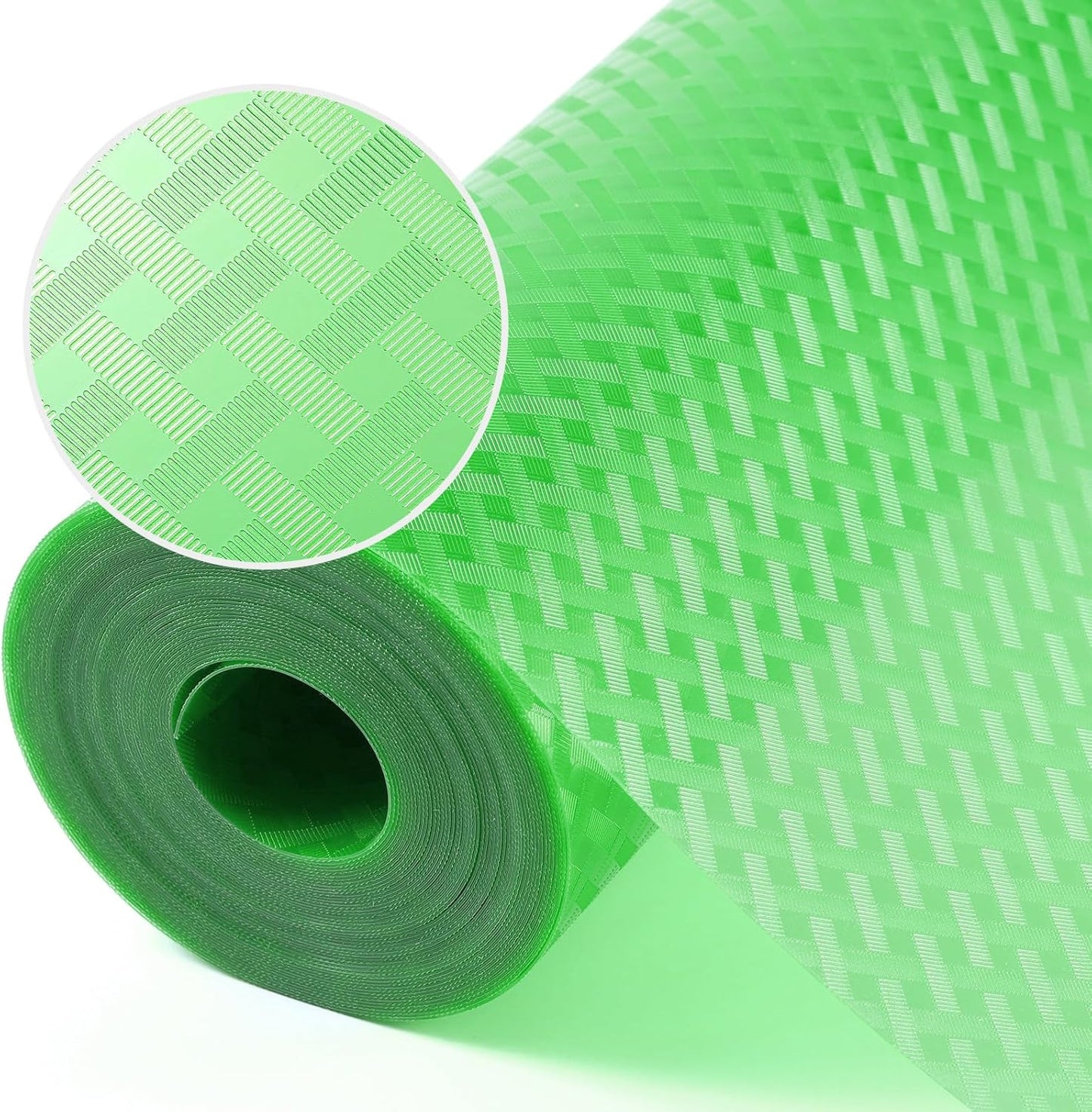 Fridge Liner Shelf Liners for Kitchen Cabinet Refrigerator Liners Waterproof & Oil-Proof Kitchen Cupboard Liner Non Adhesive Drawer Mats EVA Material for Shelves -Green 11.8 x 59 Inches