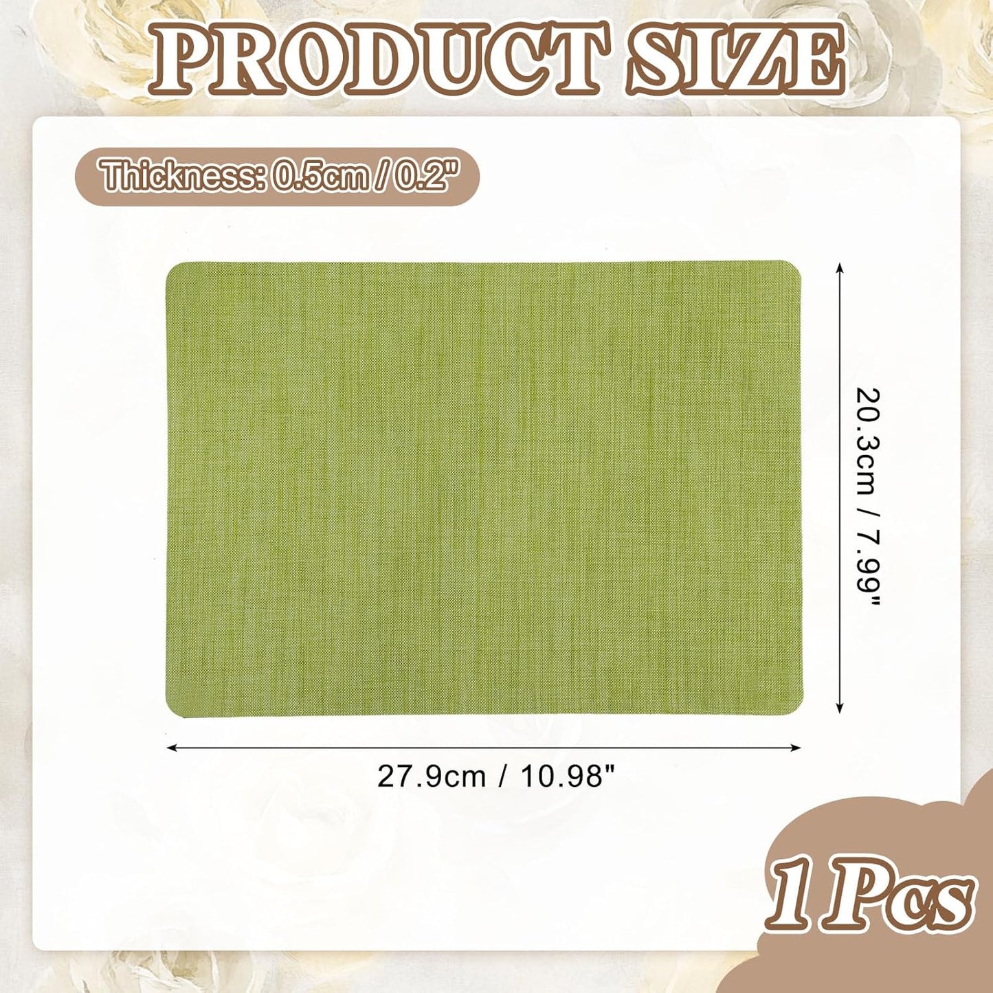 PATIKIL Linen Repair Patch, 8 x 11 Inch Self-Adhesive Linen Fabric Repair Patches for Sofa Couch Clothes Handbag Tents Car Seats Furniture, Grass Green