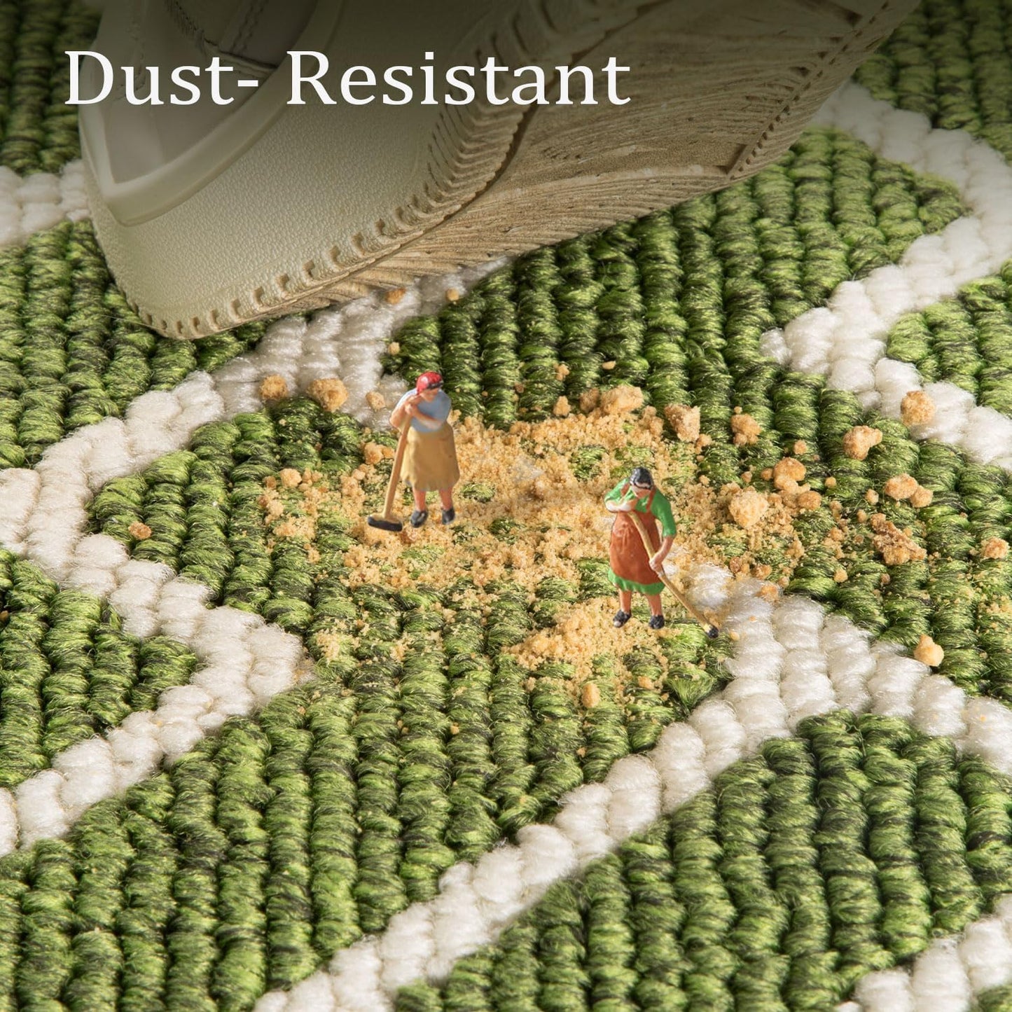 hicorfe Indoor Doormat,Front Back Door Mat Rubber Backing Non Slip Door Mats 20"x48" Absorbent Resist Dirt Entrance Doormat Inside Floor Mats for Entryway Washable Low-Profile(Sage Green)