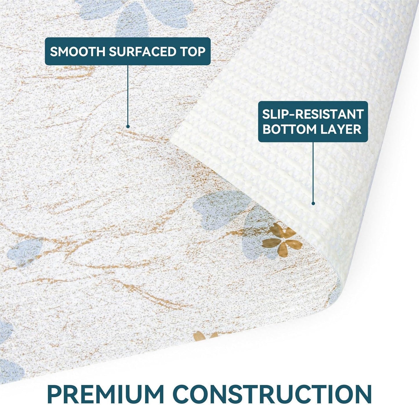 Shelf Liner Non Adhesive, 12 Inch x 50 Feet Cabinet Liners for Pantry Drawer Vanity, Drawer Liners Strong Grip Non Slip Waterproof, Shelf Liners for Kitchen Cabinets