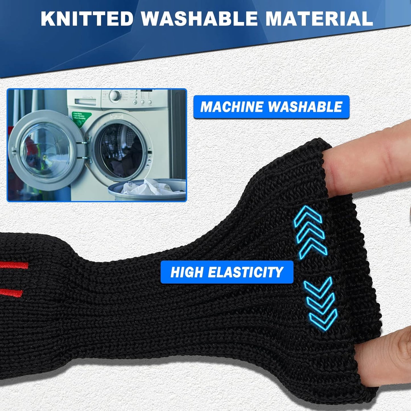 mytag 8PCS Golf Hybrid Iron Covers Set, Knit Hybrid Head Covers, Fits Cobra T Rail, Cleveland Launcher, Wilson Launch Pad, Tour Edge Hot Launch - Customizable