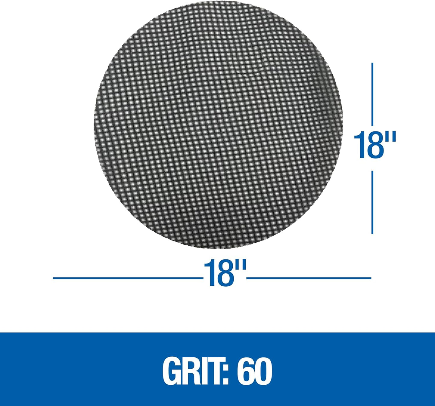 Floor Sanding Screen Disc, 10 Pack, 18", Grit 60