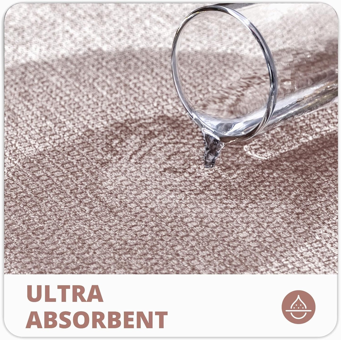 Bath Mat,Ultra Thin Bathroom Rugs,Rubber Bath Mats for Bathroom,No Slip Bath Rugs,Quick Dry,Machine Washable,Low Pile,Absorbent,Shower Outside,Sink,Home Decor Accessories.Beige,1'5"x2'3"(17x27inch)