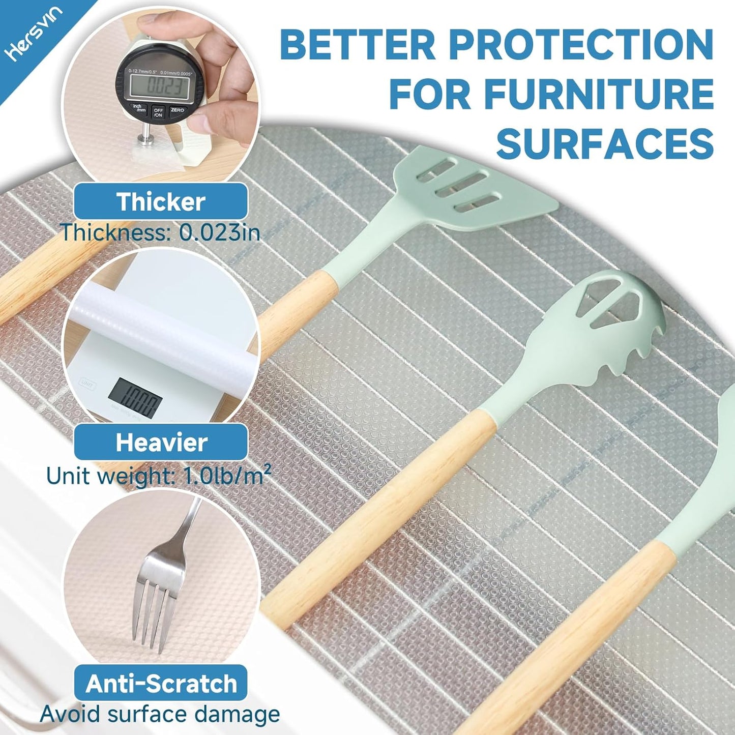 Shelf Liners 20 in x 20 ft EVA Drawer Mats, Non-Adhesive Cupboard Protector, Kitchen Cabinet Lining Fridge Liner (Clear Flat Dot, 50.8x610cm)