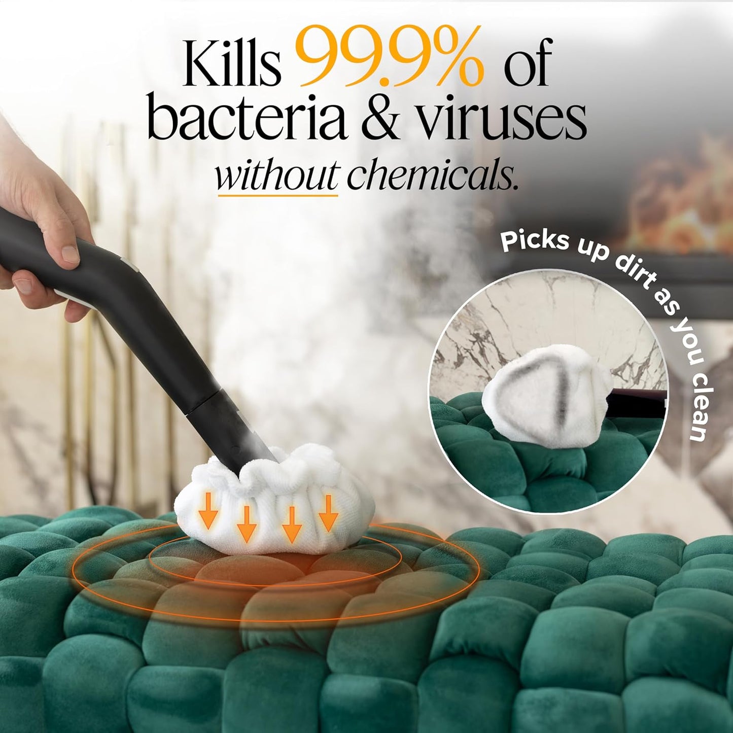 Dupray Neat Steam Cleaner with 18-Piece Kit – (Neat with the Awesome Bag) Powerful, chemical-free cleaning for floors, cars, tiles, grout, and more. *Kills 99.9% of Bacteria & Viruses