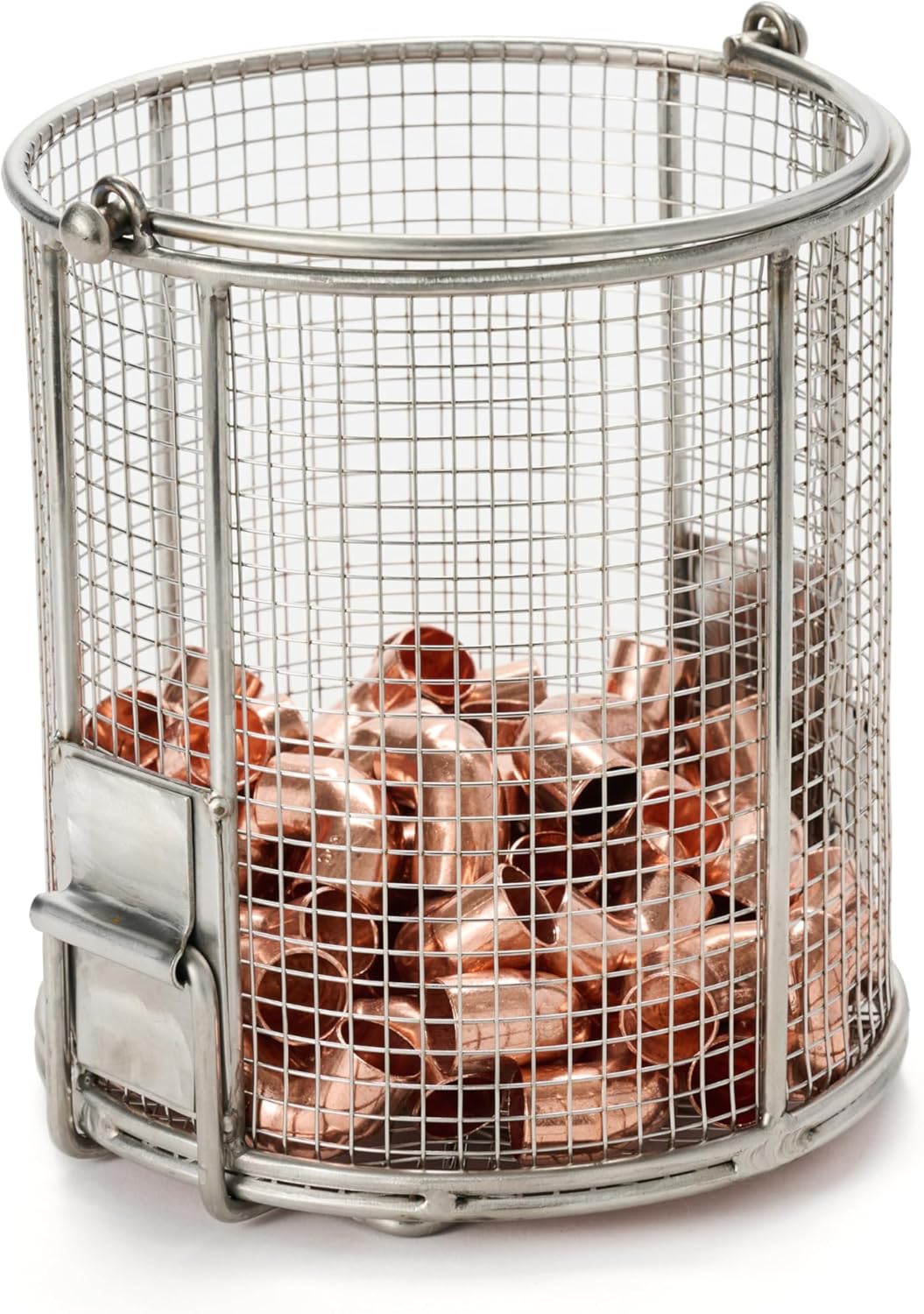 Dip N’ Drain – The Ultimate Stainless Steel Parts Cleaning Basket | Fits Any 2-Gallon Bucket, 1/4″ Mesh, Swing Handle (Bucket Included)