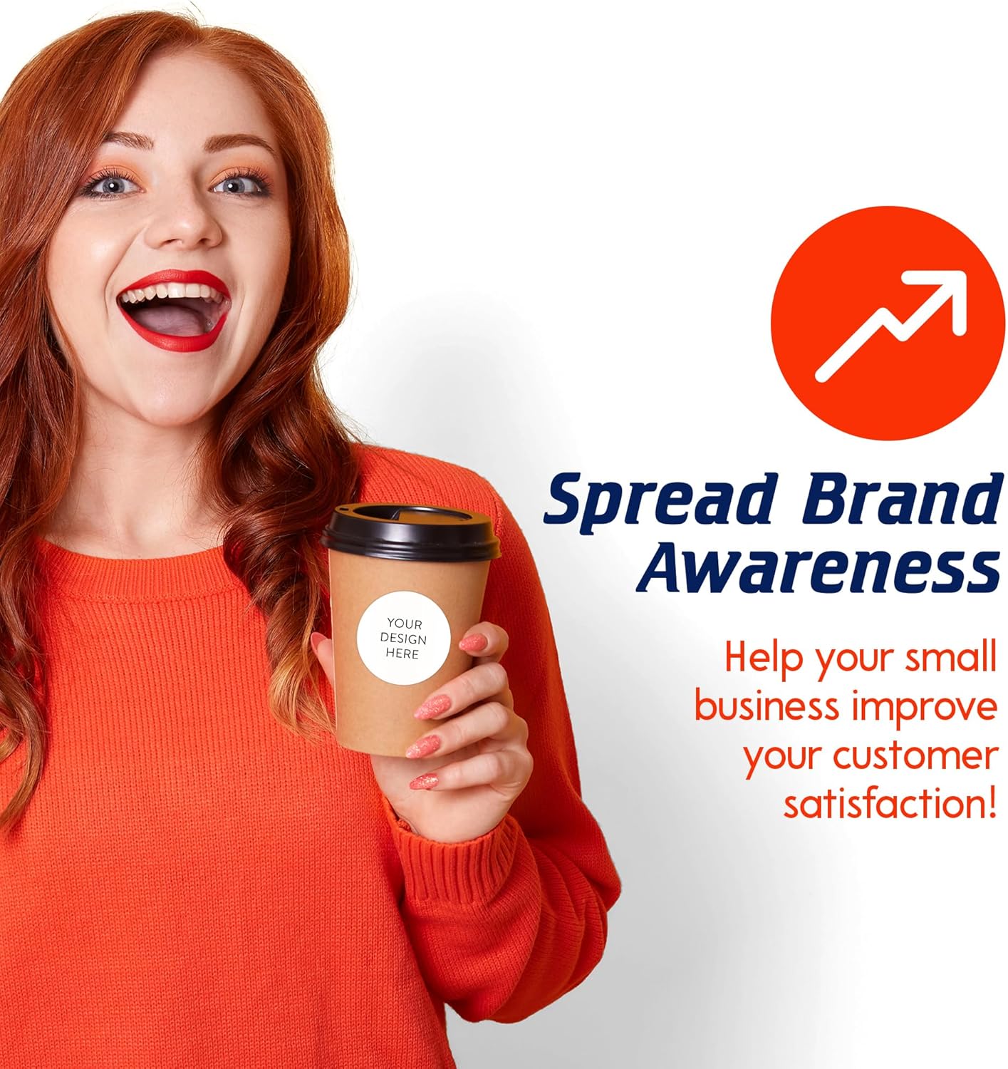 5-1000 Custom Vinyl Stickers - Upload Your own Image, Text, Design, Logo - Personalized Logo Labels for Handmade, Packaging, Bottle, Jars, Candle, Brand Stickers (White, 2x2)