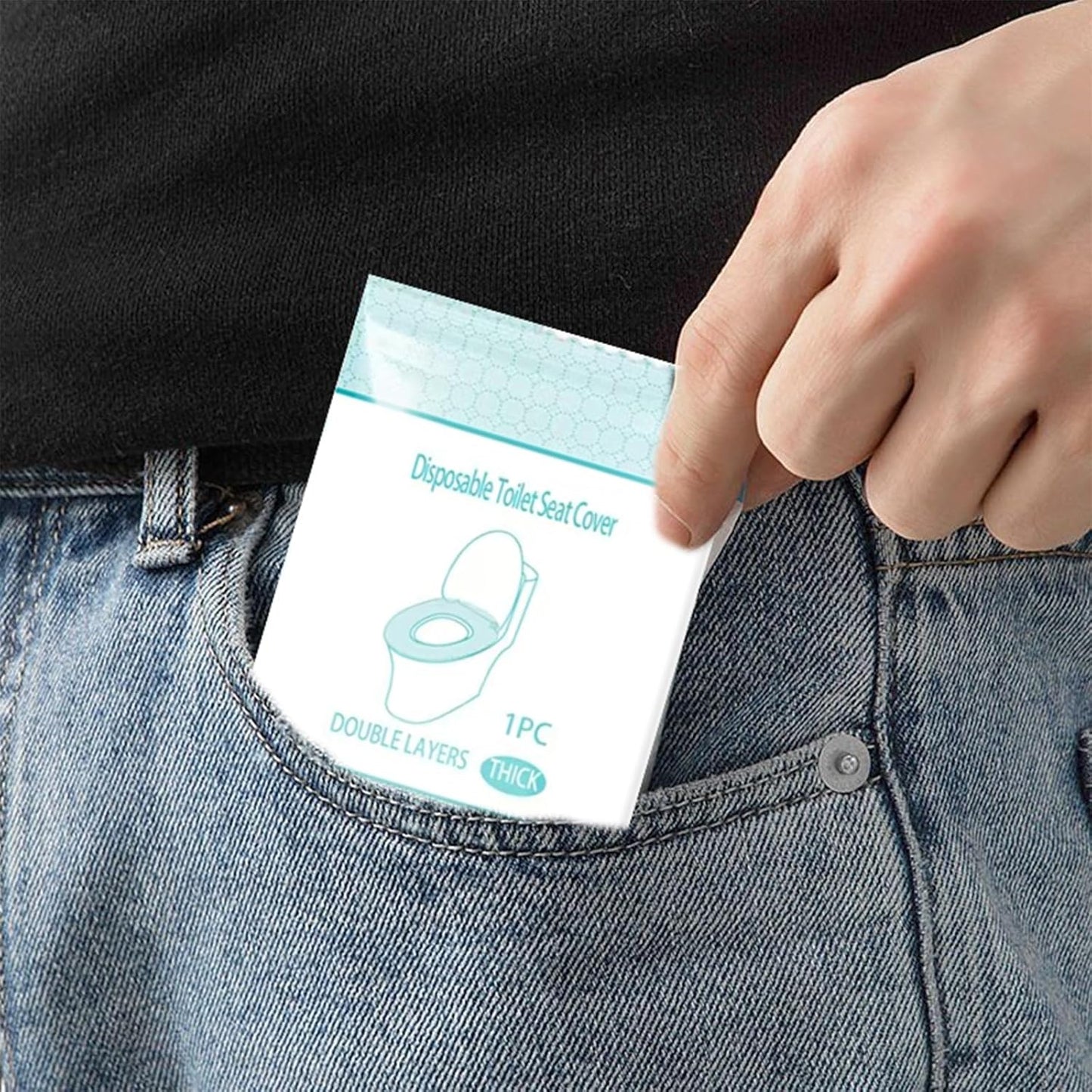 Disposable Toilet Seat Cover Independently Packaged With Non-Woven Fabric 20 Pack Of Travel Essentials