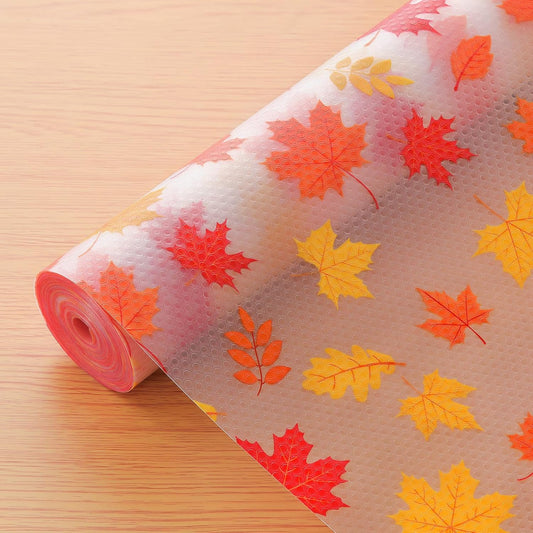 Cooyes Shelf Paper for Kitchen Cabinets Non Adhesive, Waterproof & Oil-Proof Kitchen Drawer Liner for Refrigerator Drawer Fridge Cupboard, (23.6 Inch W x 236 Inch L, Pumpkin Orange)