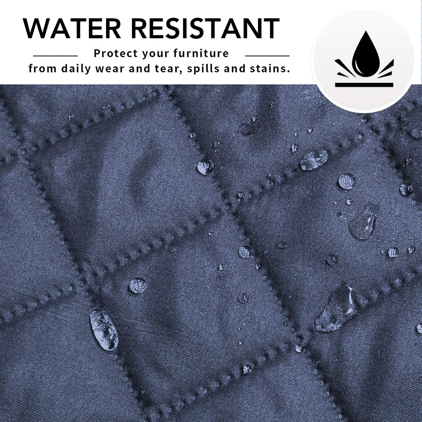 Easy-Going Sectional Couch Covers for Dogs L Shape Sofa Cover Reversible Sofa Slipcover Chaise Lounge Cover Furniture Protector Cover for Pets Dog(X-Large, Dark Blue/Dark Blue)