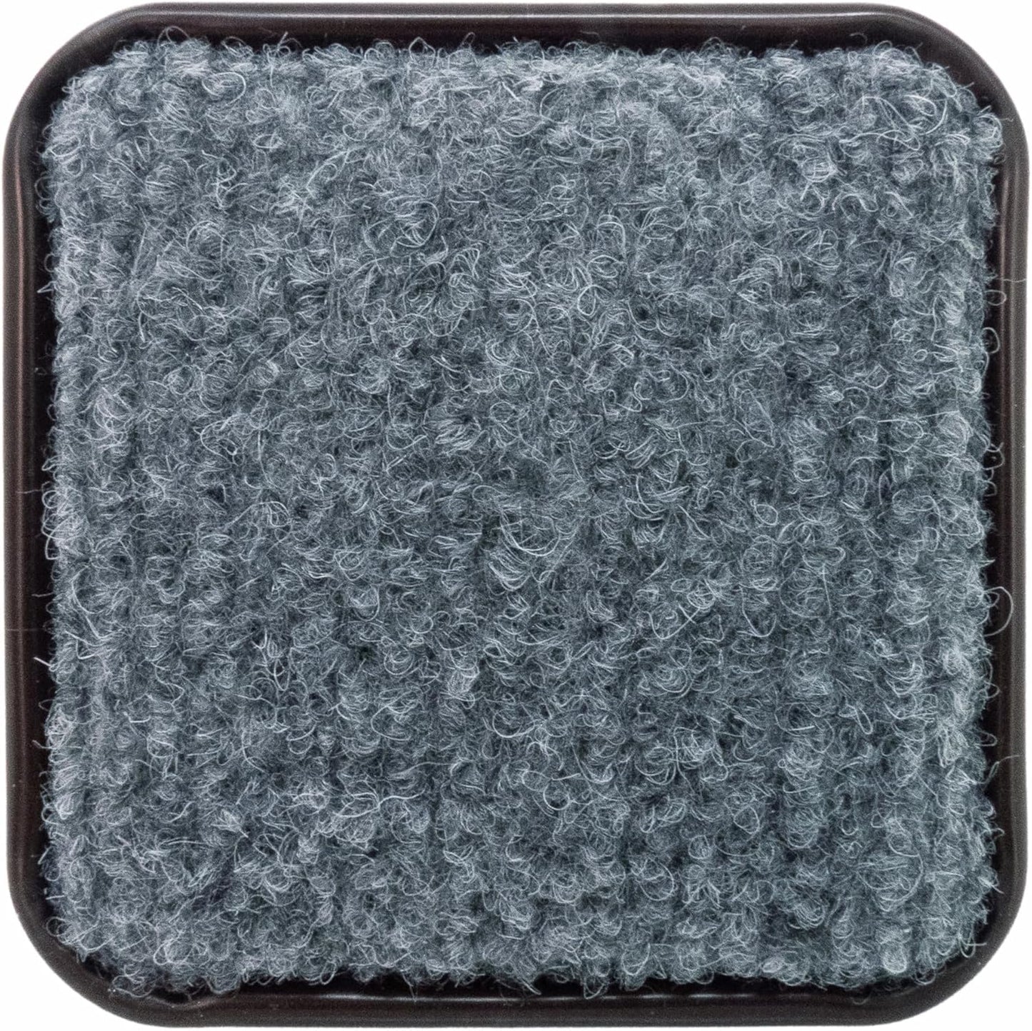 softtouch 1 3/4" Square Carpeted Bottom Furniture Caster Cups, Protect Hardwood Floors, Brown/Grey (12 Pack), 4292495N