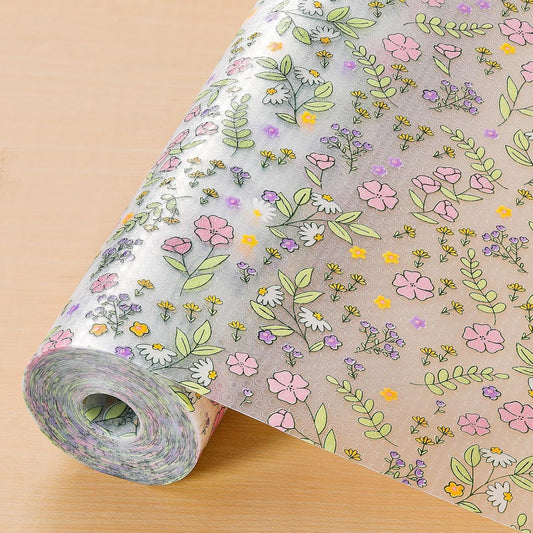 INNOLITES Non-Slip Shelf Liner – Cabinet & Drawer Liner Non-Adhesive – Waterproof Oil-Proof – Durable EVA with Floral for Kitchen Cabinets Refrigerator – BPA-Free, Easy to Cut 17.7" x 78.7"