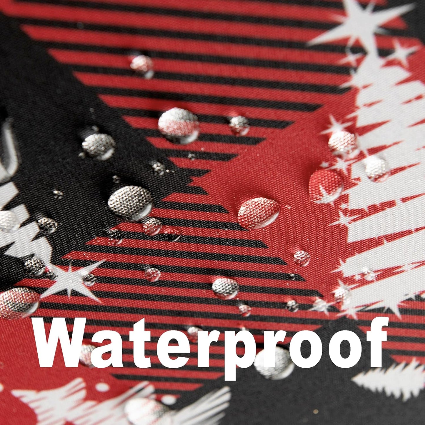 Red Gingham Plaid Christmas Tree Tablecloth - Rectangular 58x102 Inch Water Resistant Table Cloth for Indoor/Outdoor Use - Holiday Table Cover for Kitchen, Picnics, and Parties