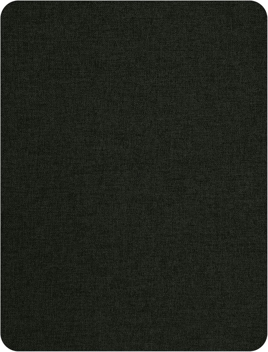 KING MOUNTAIN Fine Linen Repair Patches, Self-Adhesive Linen Fabric Patches, 8X11 inch Extra Size, Multi Color, Can be Used for Linen Sofa Repair and Linen Clothes Repair(Charcoal Black,8" x 11")
