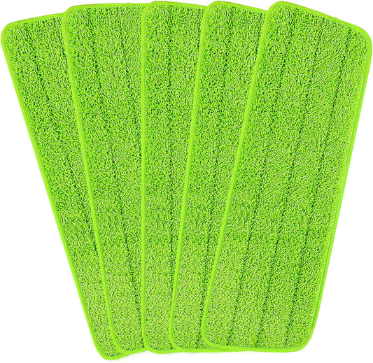 16.5 inch Reusable Mop Pads Microfiber Spray Mop Replacement Heads for Wet/Dry Mops Compatible with Bona Floor Care System (5 Pack)