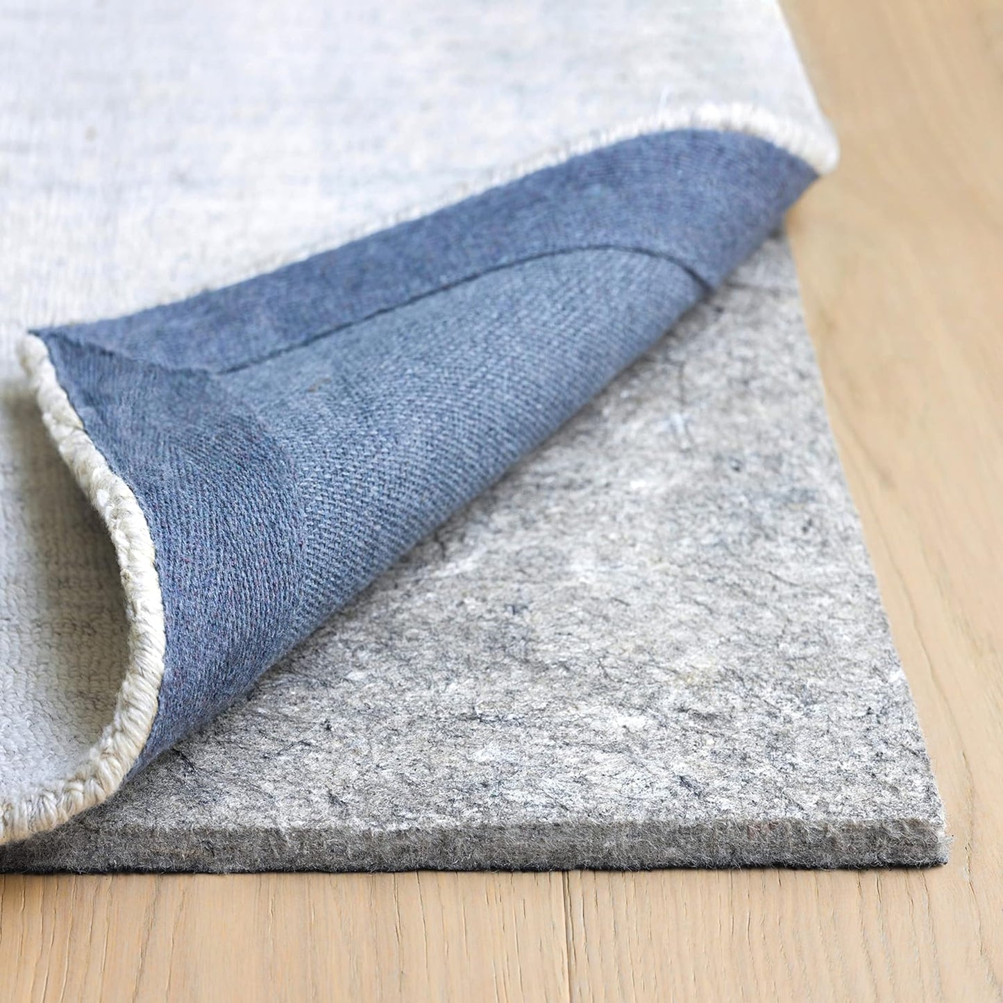 RUGPADUSA - Dual Surface - 4'x6' - 1/2" Thick - Felt + Rubber - Non-Slip Backing Rug Pad - Adds Comfort and Protection - for Hard Surface Floors