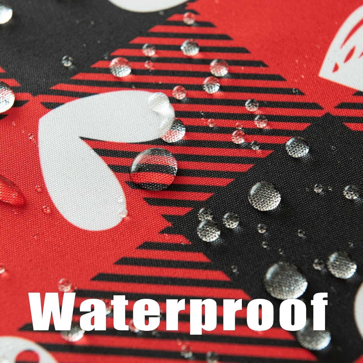 Red Waterproof Plaid Valentines’ Day Tablecloth Fabric - Square 58x58 Inch Classic Love Heart Table Cloth for Indoor Use - Checkered Table Cover for Picnics, Dinner, and Parties