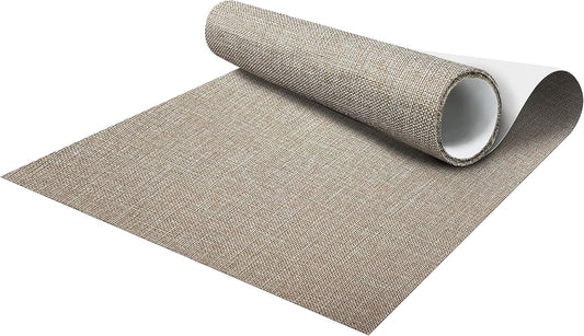 Coarse Linen Repair Patches, Self-Adhesive Linen Fabric Patches, 12X40 inch Extra Size, Multi Color, Can be Used for Linen Sofa Repair and Linen Clothes Repair(12" x 40",Cocoa Color)