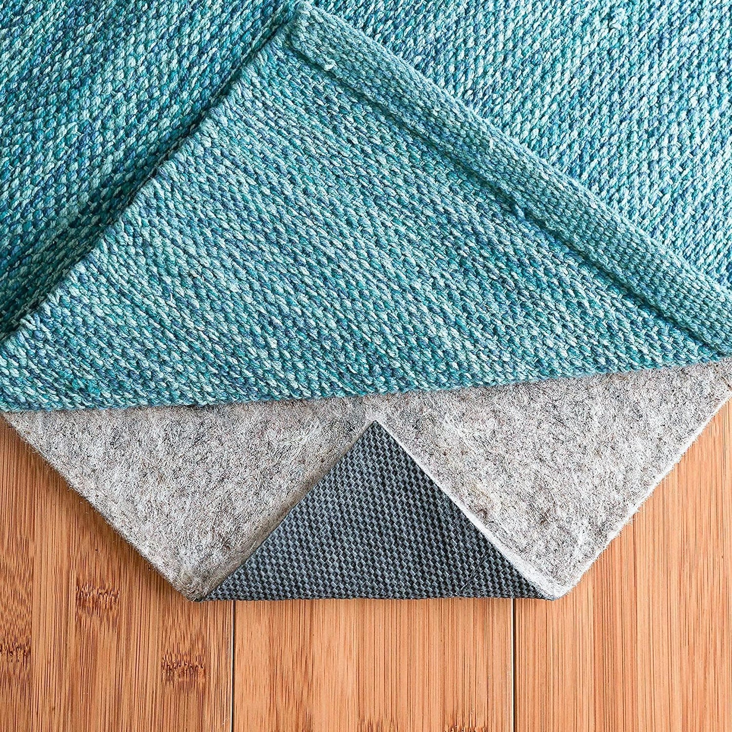 RUGPADUSA - Dual Surface - 2'x6' - 1/4" Thick - Felt + Rubber - Non-Slip Backing Rug Pad - Safe for All Floors