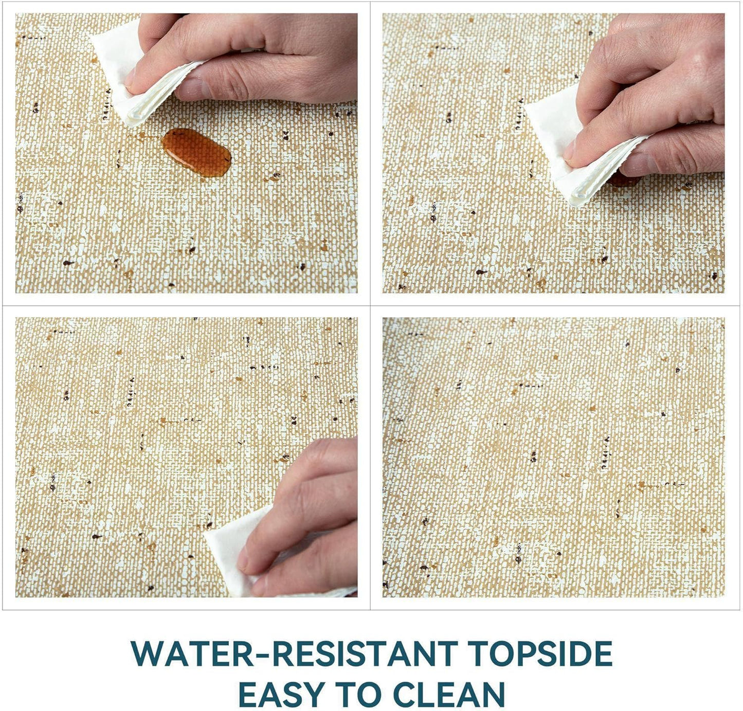 Durable Non-Adhesive Shelf Liners - 12x60 Inch, Beige, Waterproof, Anti-Slip for Cabinets