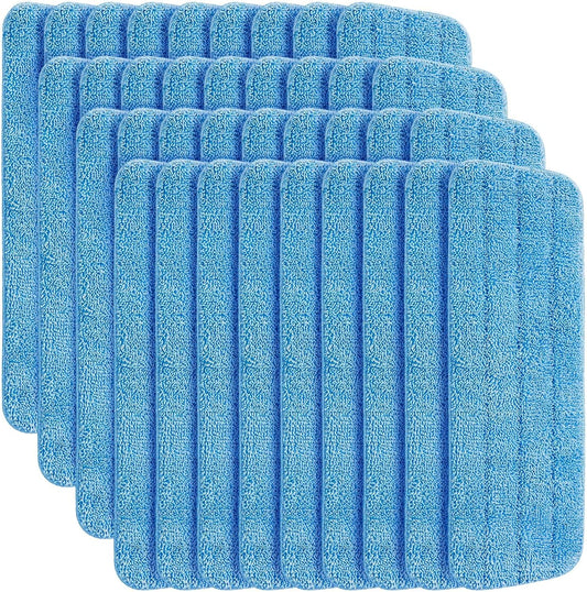 24 Pack Microfiber Mop Pad, Spray Mop Replacement Heads for Wet Dry Mops, Machine Washable Reusable Household Replacement Pads for Hardwood and Hard Surface Floor Cleaning and Scrubbing