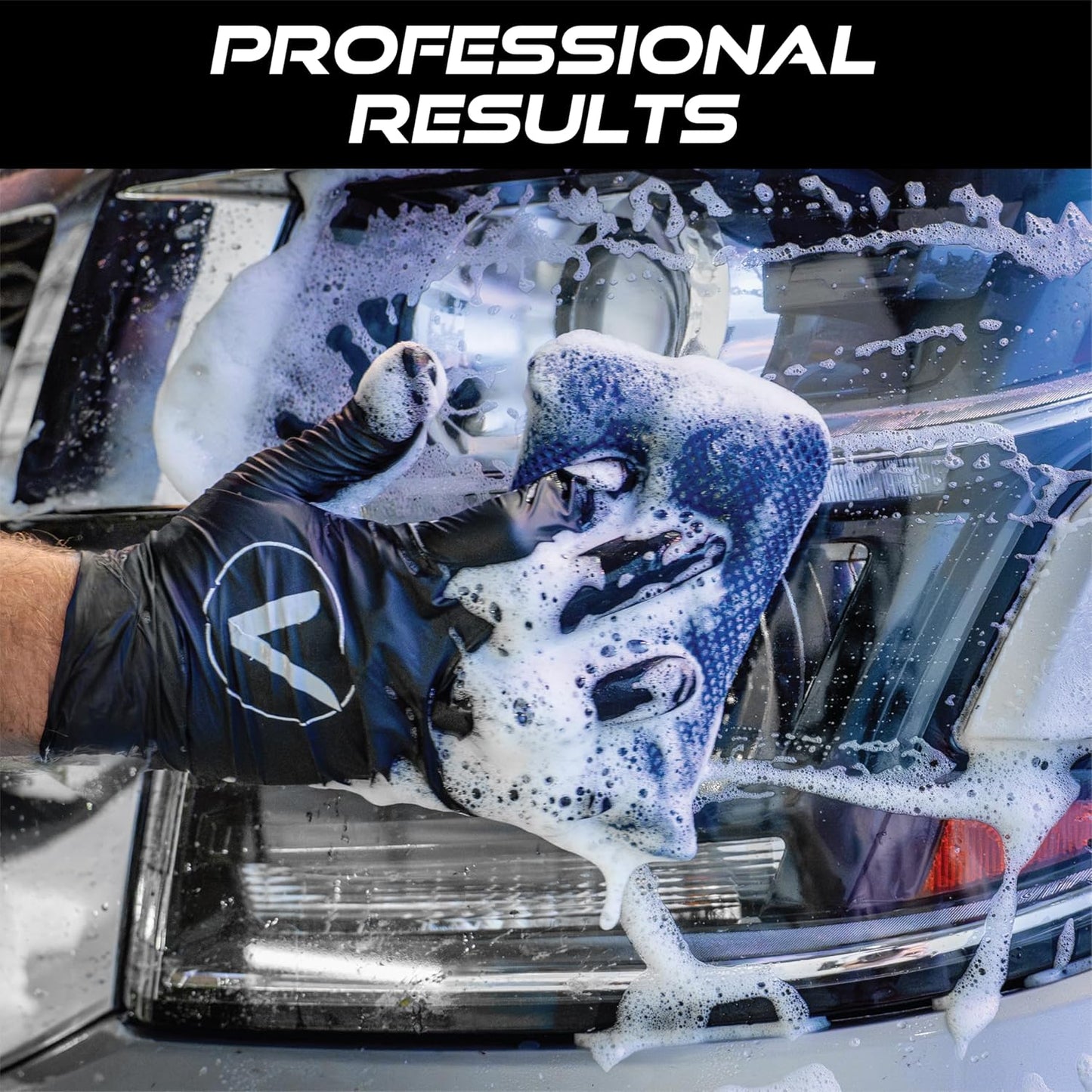 VIKING Mesh Bug Sponge, Car Wash Sponge for Cleaning Bugs and Tar, Royal Blue, 4 inch by 6 inch, 6 Pack