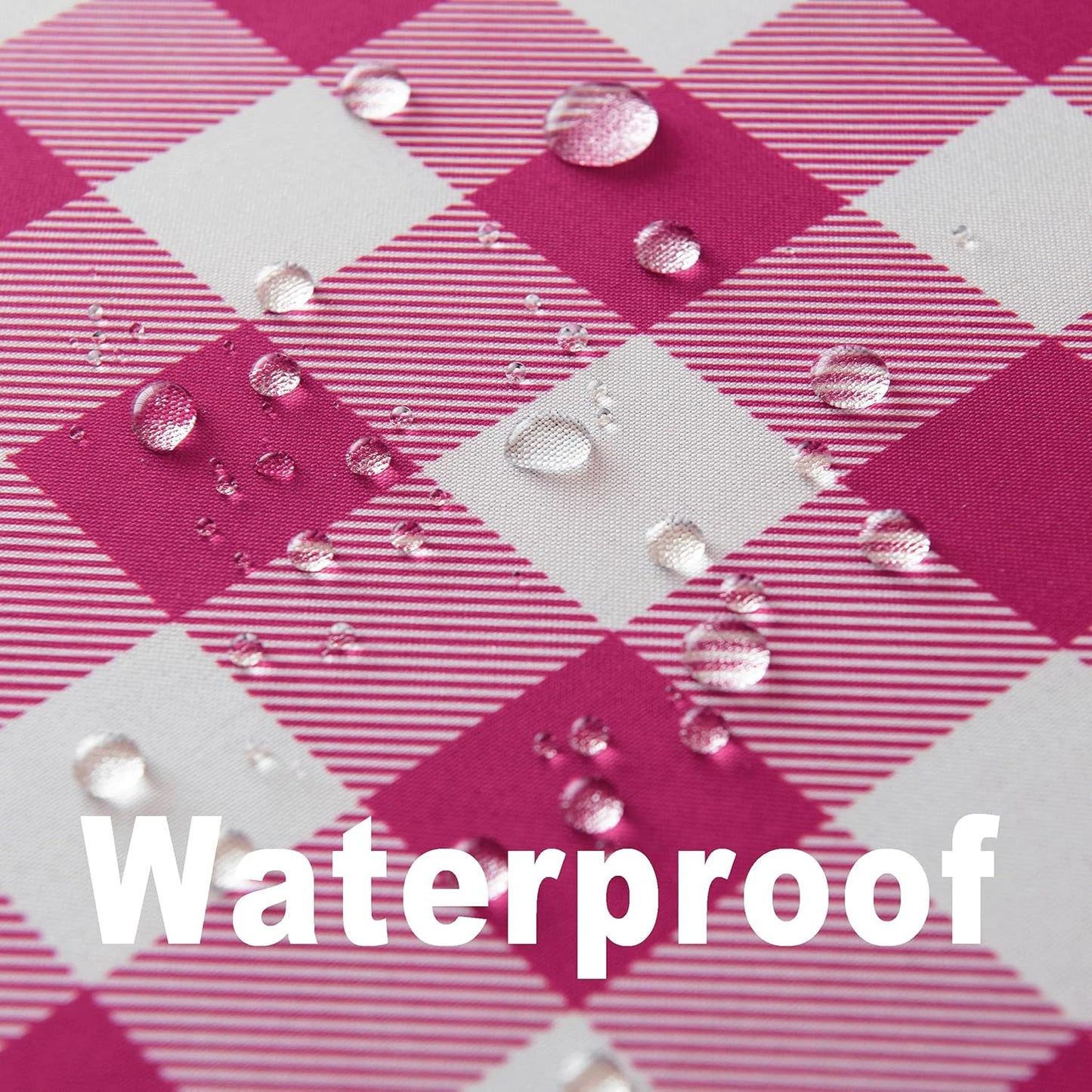 Classic Gingham Buffalo Tablecloth Fabric - Oblong 90x132 Inch Water Proof Checkered Table Cloth for Indoor Outdoor - Table Cover for Birthday, Picnics, BBQs, and Parties