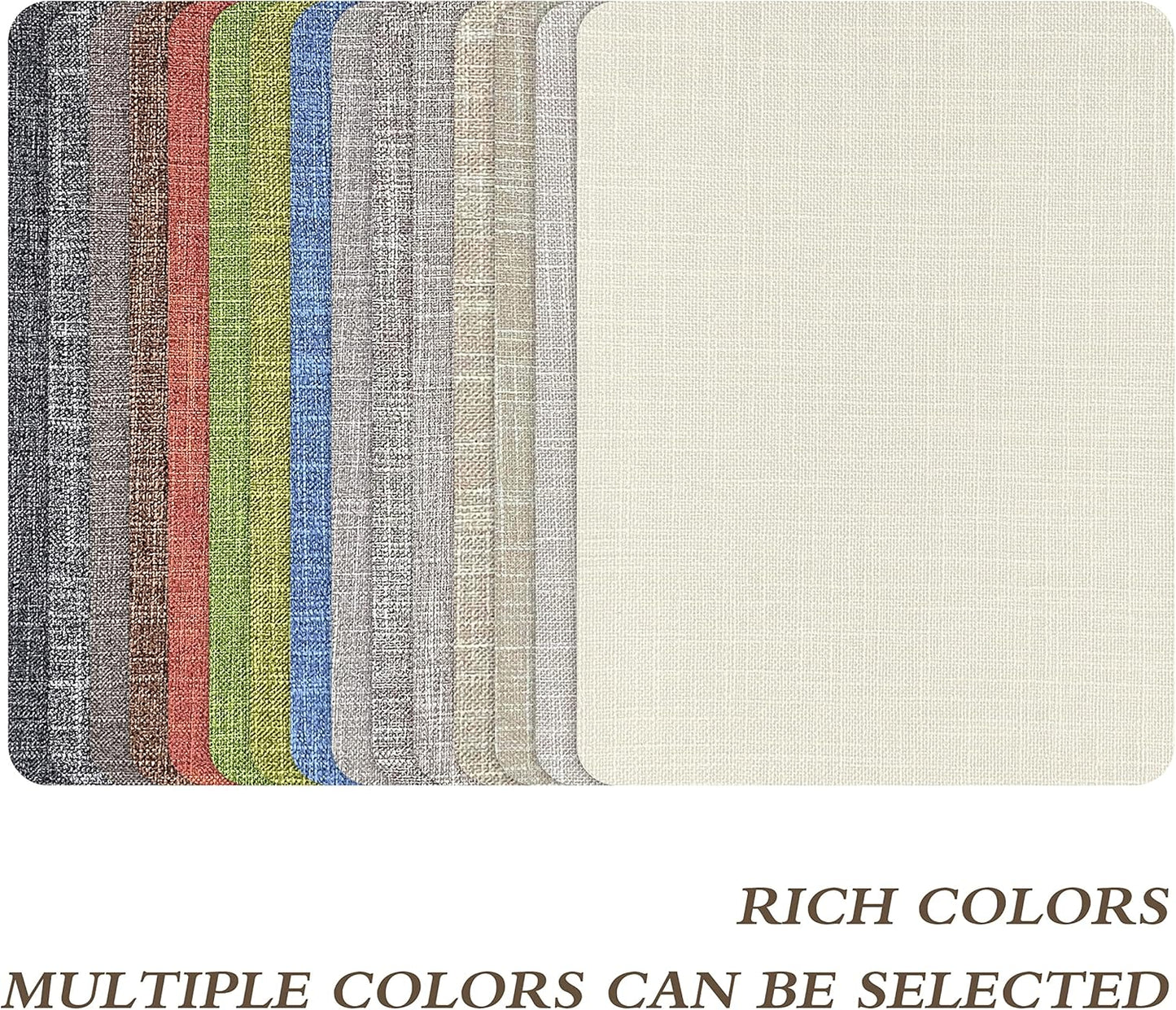 Fine Linen Repair Patches, Self-Adhesive Linen Fabric Patches, 8X11 inch 2 PCS, Multi Color, Can be Used for Linen Sofa Repair and Linen Clothes Repair(8" x 11"-2PCS,Medium Grey 2.0)