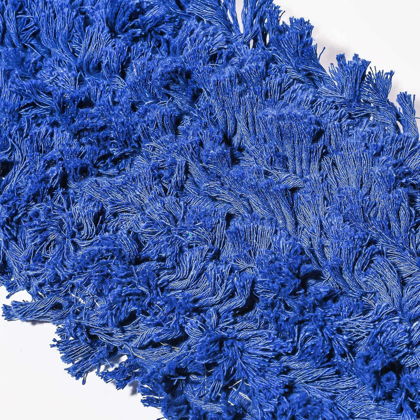 Commercial Dust Mop Replacement Head - 24 x 5 in. Cotton Nylon Reusable Mop Head- Industrial Dust Mop Refill for Floor Cleaning & Janitorial Supplies, Blue