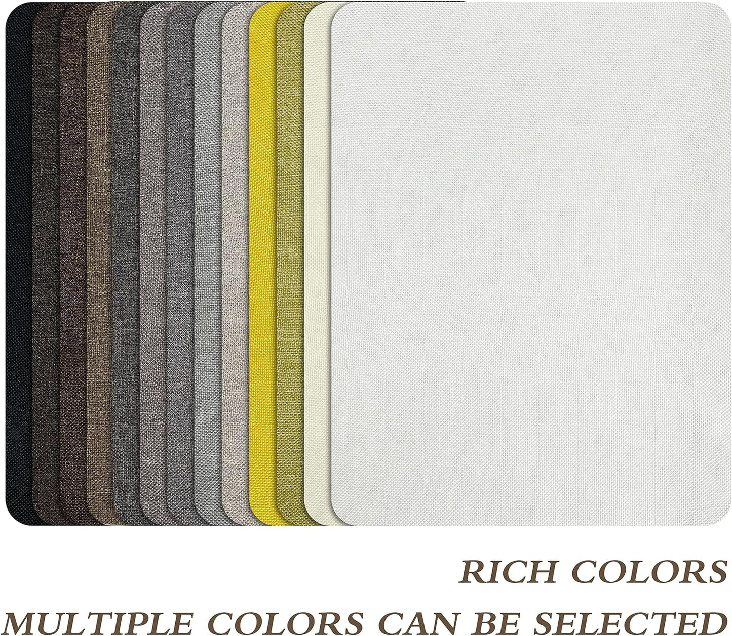 KING MOUNTAIN Fine Linen Repair Patches, Self-Adhesive Linen Fabric Patches, 8X11 inch 2 PCS, Multi Color, Can be Used for Linen Sofa Repair and Linen Clothes Repair(8" x 11"-2PCS,Dark Grey 2.0)